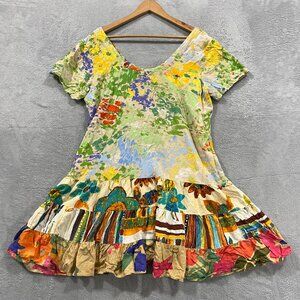 Jams World Dress Womens XL Limited Edition Floral Hippie Boho Hawaiian USA‎